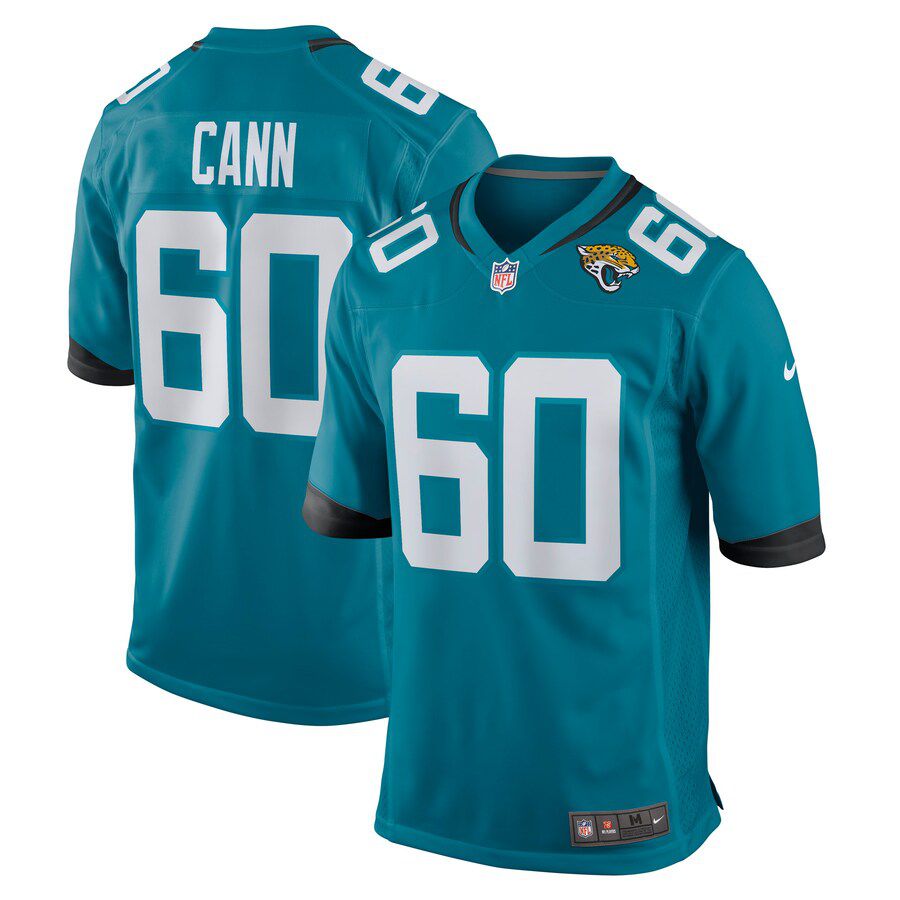 Men Jacksonville Jaguars #60 A.J. Cann Nike Green Game NFL Jersey